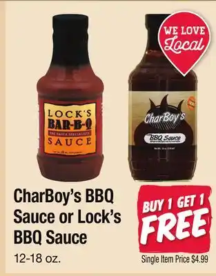 Jewel-Osco CharBoy's BBQ Sauce or Lock's BBQ Sauce offer