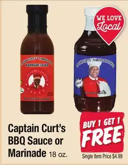 Jewel-Osco Captain Curt's BBQ Sauce or Marinade offer