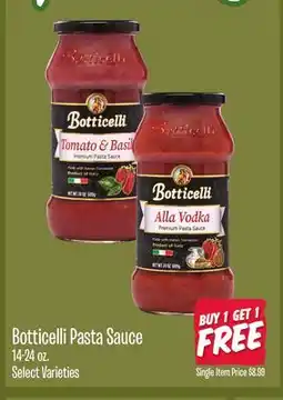 Jewel-Osco Botticelli Pasta Sauce offer