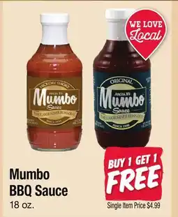 Jewel-Osco Mumbo BBQ Sauce offer