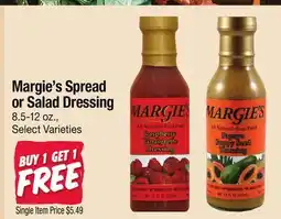 Jewel-Osco Margie's Spread or Salad Dressing offer