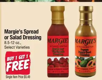 Jewel-Osco Margie's Spread or Salad Dressing offer