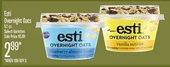 Jewel-Osco Esti Overnight Oats offer