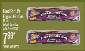 Jewel-Osco Food For Life English Mufns offer