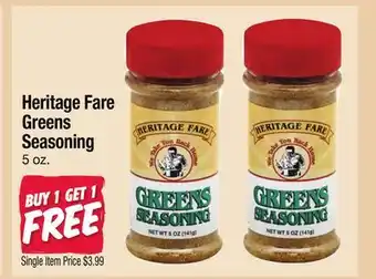 Jewel-Osco Heritage Fare Greens Seasoning offer