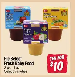 Jewel-Osco Pic Select Fresh Baby Food offer