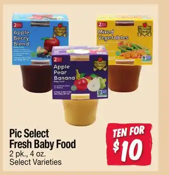 Jewel-Osco Pic Select Fresh Baby Food offer