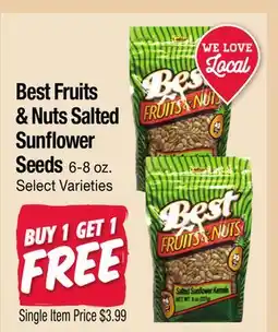 Jewel-Osco Best Fruits & Nuts Salted Sunflower Seeds offer