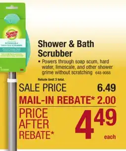 Menards Scotch-Brite Shower and Bath Scrubber offer