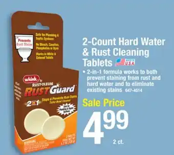 Menards Whink RUSTGuard Hard Water & Rust Toilet Cleaning Tablets - 2 Count offer