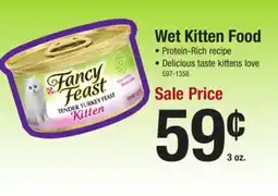 Menards Fancy Feast Tender Turkey Feast Wet Kitten Food - 3 oz offer