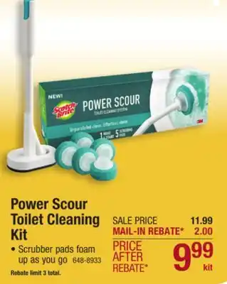 Menards Scotch-Brite Power Scour Toilet Cleaning System Kit offer