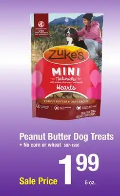 Menards Zuke's Mini Naturals Hearts Peanut Butter & Oats Dog Treats - 5 oz offer