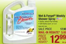 Menards Wet & Forget Vanilla Weekly Shower Cleaner - 64 oz offer