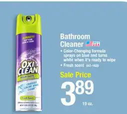 Menards OxiClean Foam-Tastic Fresh Scent Bathroom Cleaner - 19 oz offer