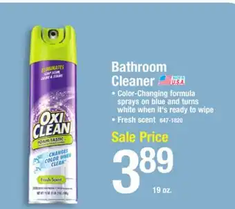 Menards OxiClean Foam-Tastic Fresh Scent Bathroom Cleaner - 19 oz offer