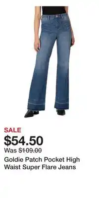 Nordstrom Goldie Patch Pocket High Waist Super Flare Jeans offer