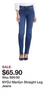 Nordstrom NYDJ Marilyn Straight Leg Jeans offer