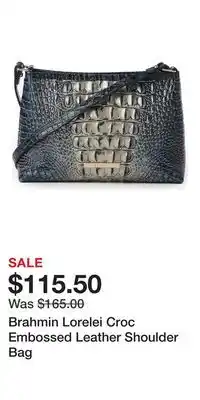 Nordstrom Brahmin Lorelei Croc Embossed Leather Shoulder Bag offer