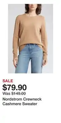 Nordstrom Nordstrom Crewneck Cashmere Sweater offer