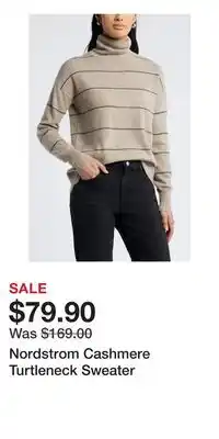 Nordstrom Nordstrom Cashmere Turtleneck Sweater offer