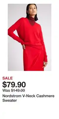 Nordstrom Nordstrom V-Neck Cashmere Sweater offer