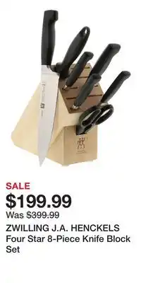 Nordstrom ZWILLING J.A. HENCKELS Four Star 8-Piece Knife Block Set offer