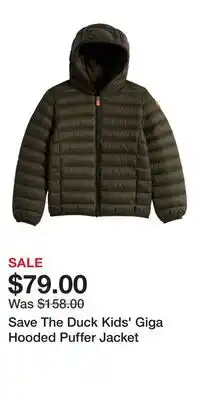 Nordstrom Save The Duck Kids' Giga Hooded Puffer Jacket offer