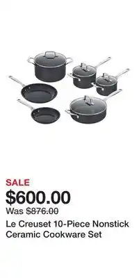 Nordstrom Le Creuset 10-Piece Nonstick Ceramic Cookware Set offer