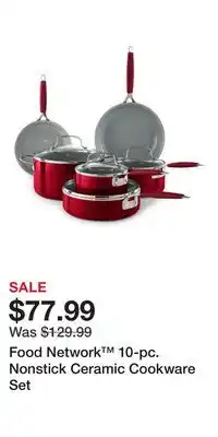 Kohl's Food Network 10-pc. Nonstick Ceramic Cookware Set offer