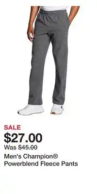 Kohl's Men's Champion Powerblend Fleece Pants offer