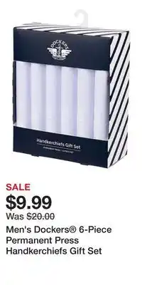 Kohl's Men's Dockers 6-Piece Permanent Press Handkerchiefs Gift Set offer