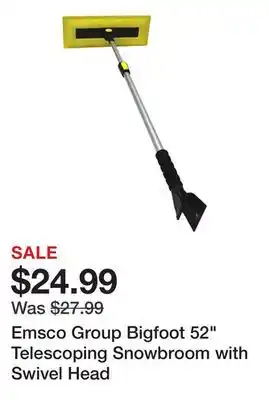 Dick's Sporting Goods Emsco Group Bigfoot 52 Telescoping Snowbroom with Swivel Head offer