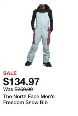 Dick's Sporting Goods The North Face Men's Freedom Snow Bib offer