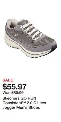 Kohl's Skechers GO RUN Consistent 2.0 D'Lites Jogger Men's Shoes offer