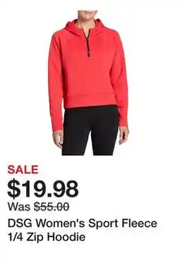 Dick's Sporting Goods DSG Women's Sport Fleece 1/4 Zip Hoodie offer