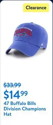 Walmart 47 Buffalo Bills Division Champions Hat offer