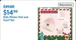 Walmart Kids Winter Hat and Scarf Set offer