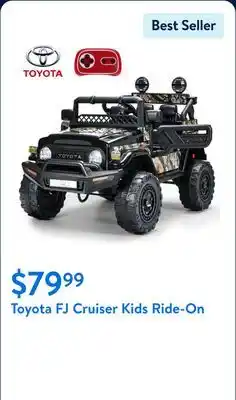 Walmart Toyota FJ Cruiser Kids Ride-On offer