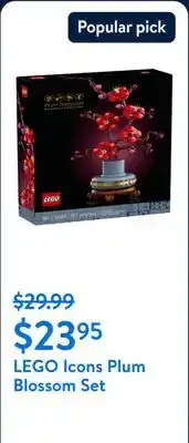 Walmart LEGO Icons Plum Blossom Set offer