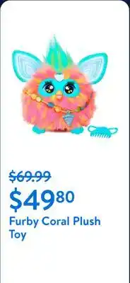 Walmart Furby Coral Plush Toy offer