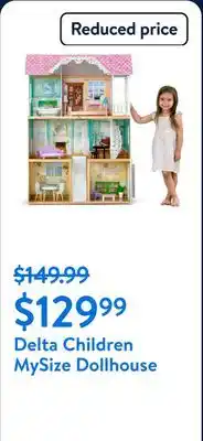 Walmart Delta Children MySize Dollhouse offer