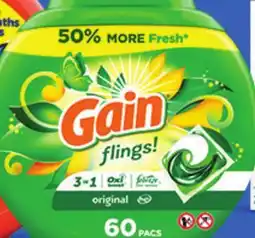 Ocean State Job Lot Gain + Aroma Boost Original Laundry Detergent 154 oz offer