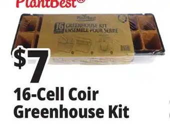 Ocean State Job Lot PlantBest 16-Cell Coir Greenhouse Kit offer