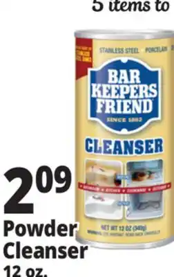 Ocean State Job Lot Bar Keepers Friend Powder Cleanser 12 oz offer