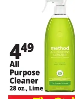 Ocean State Job Lot All Purpose Cleaner offer