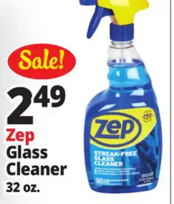 Ocean State Job Lot ZEP Streak-Free Glass Cleaner 32 oz offer