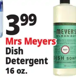 Ocean State Job Lot Mrs Meyers Dish Dish Detergent 16 oz offer