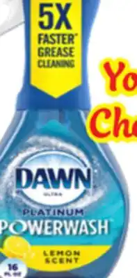 Ocean State Job Lot Dawn Platinum Plus Power wash Dish Spray 16 oz offer