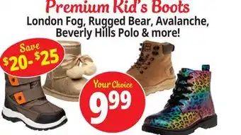 Ocean State Job Lot Premium Kid's Boots offer